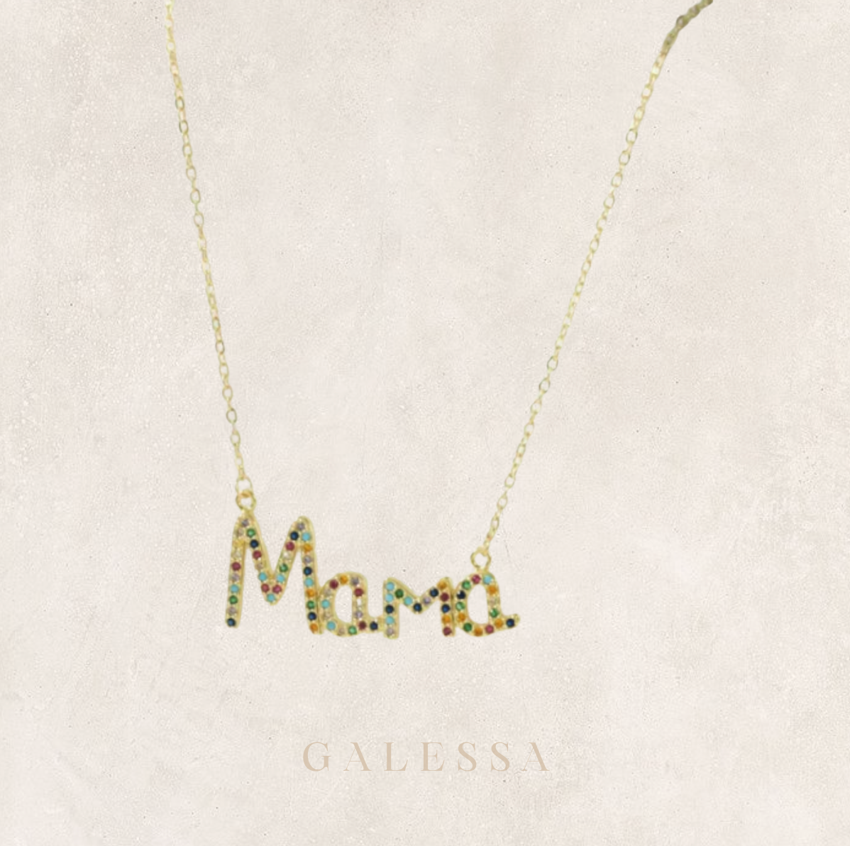 MAMA NECKLACE RAINBOW