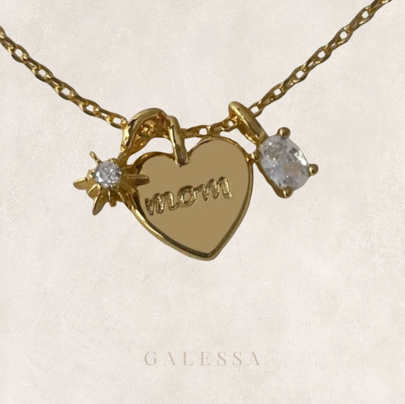 MOM NECKLACE WITH BLING