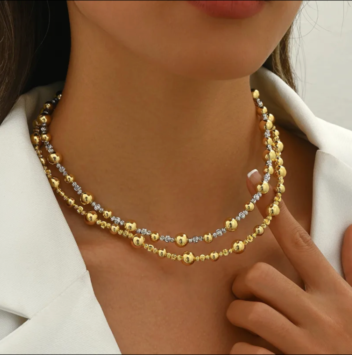 Silver and Gold Necklace