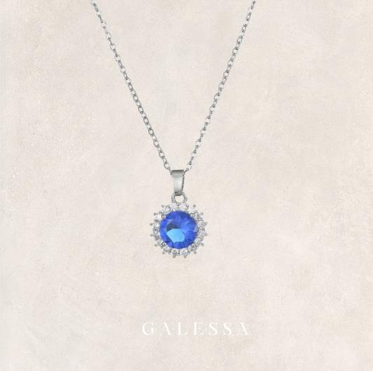 Blue Diamond Necklace