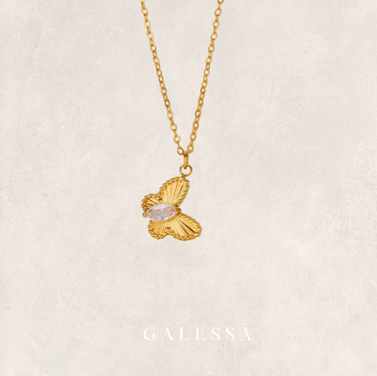 Butterfly Bling Necklace