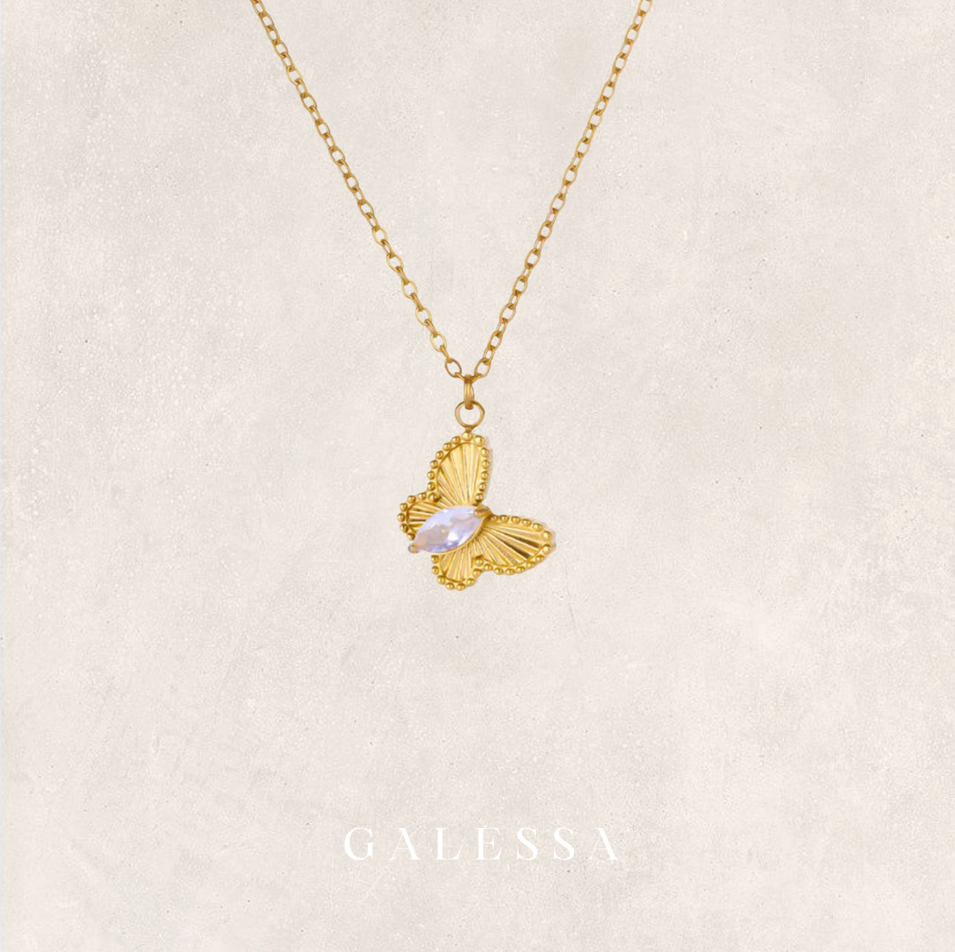Butterfly Bling Necklace