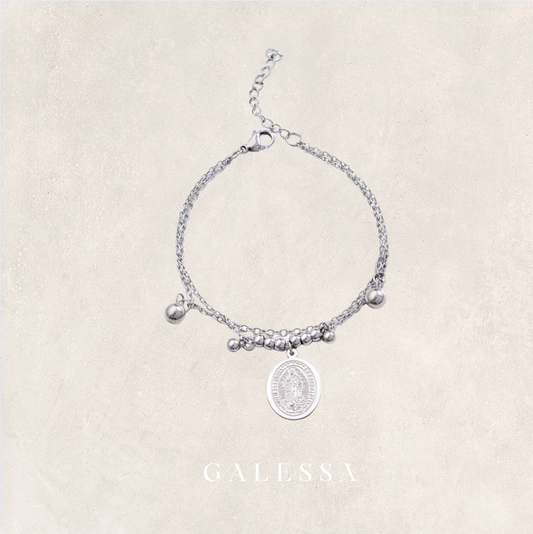Virgin Mary Silver Bracelet