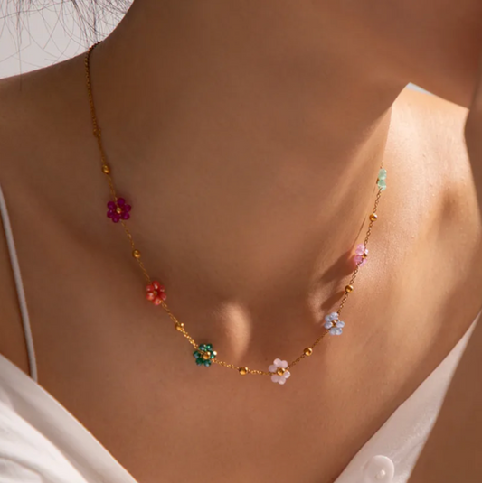 FLOWER (RAINBOW) NECKLACE