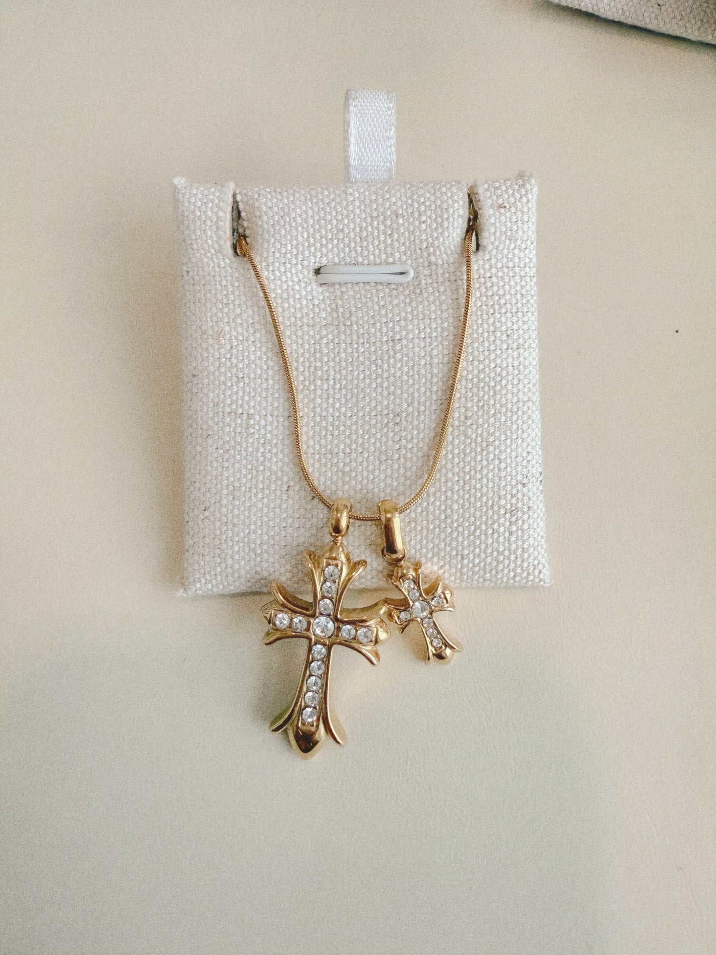 Double Cross White Zirconia