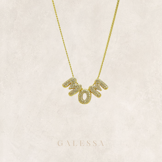 MOM NECKLACE with zirconia