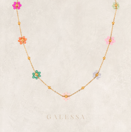 FLOWER (RAINBOW) NECKLACE