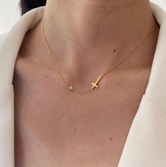 GOLD CROSS NECKLACE