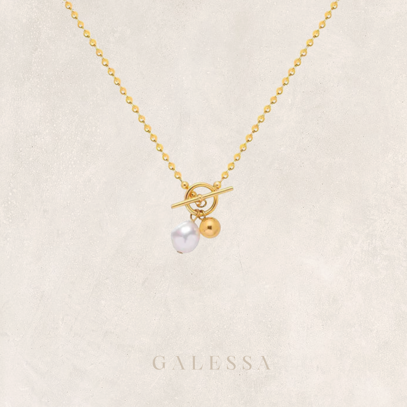 GOLD PEARL NECKLACE