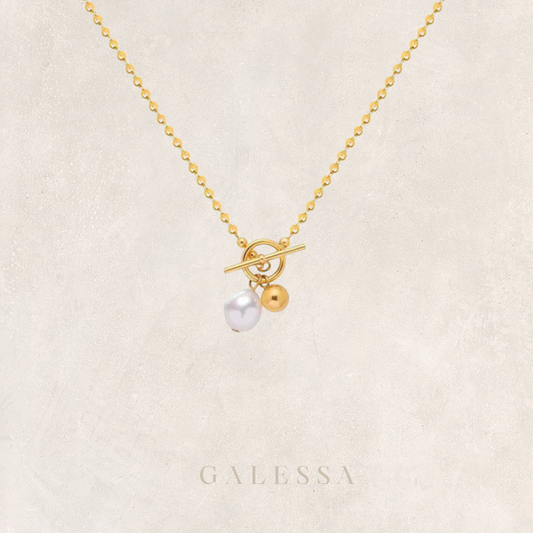 GOLD PEARL NECKLACE