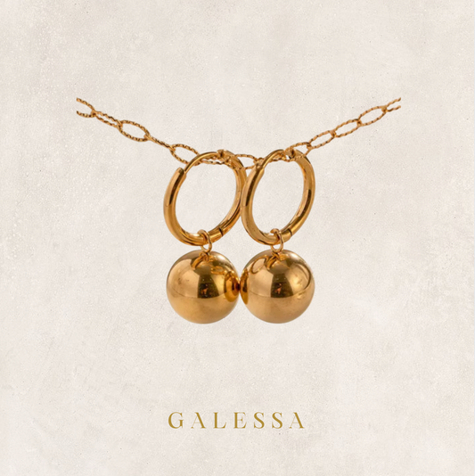 Gold Pearl Earrings