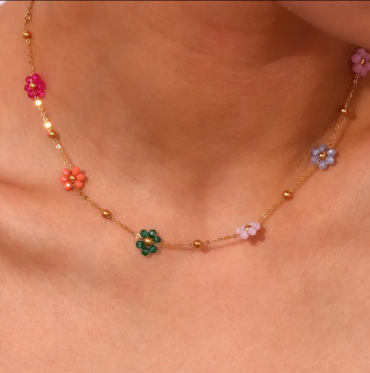 FLOWER (RAINBOW) NECKLACE
